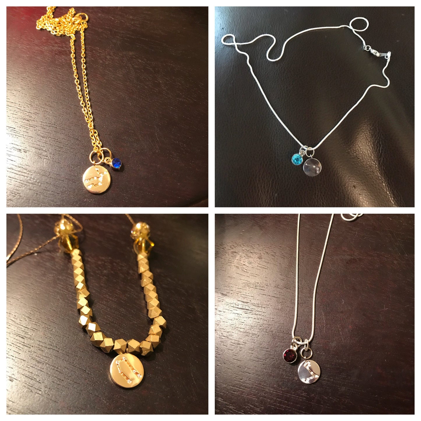 Pave Constellation Charm Necklaces