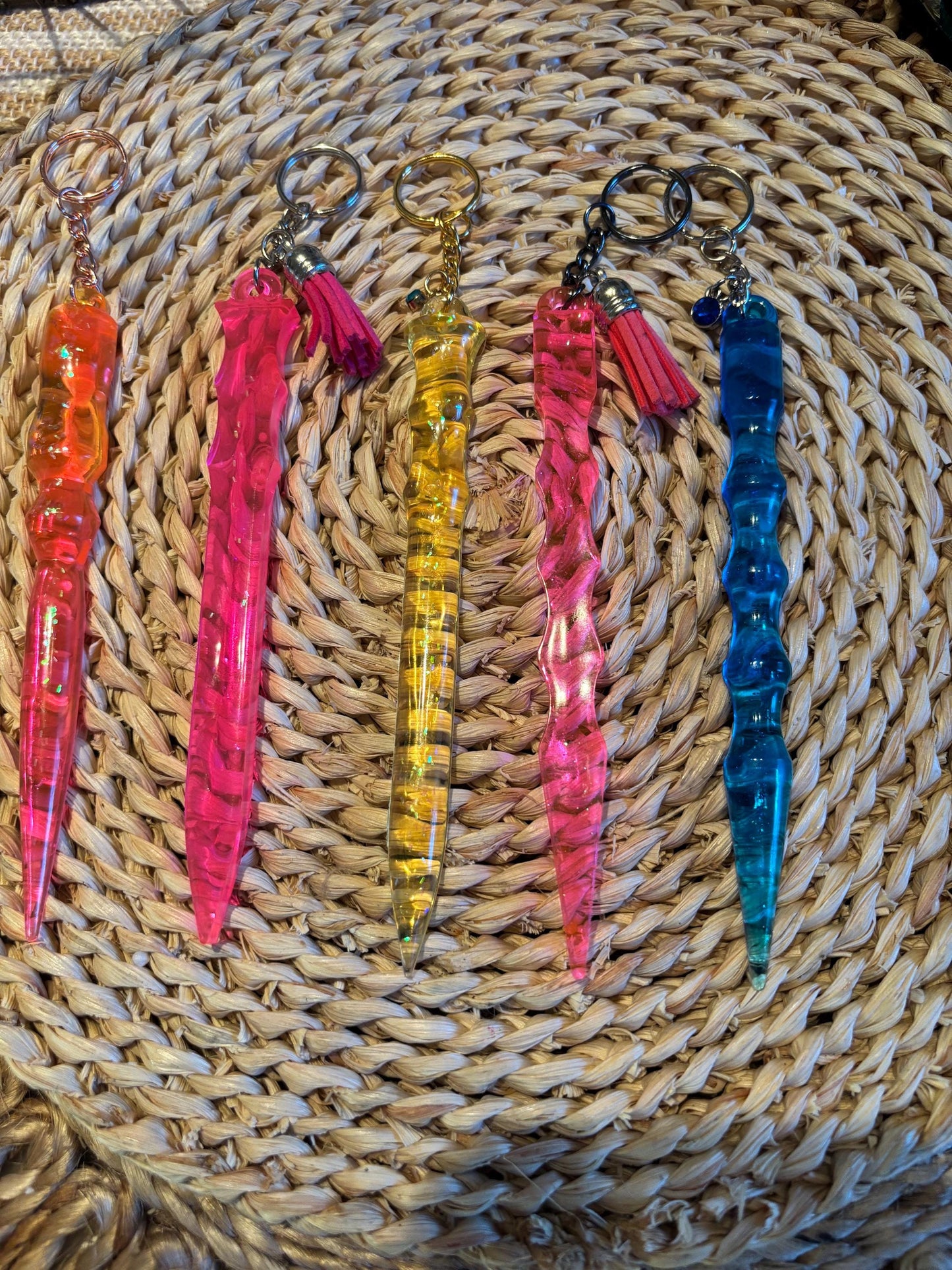 Bright Resin Keychains
