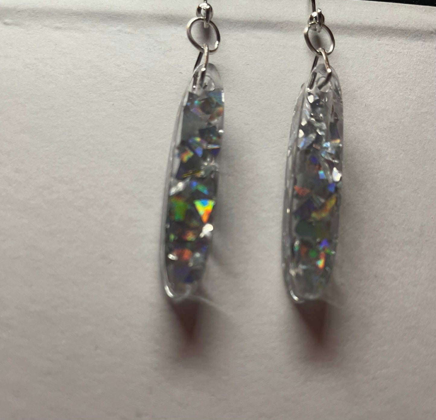 Glitter Daggers Resin Earrings