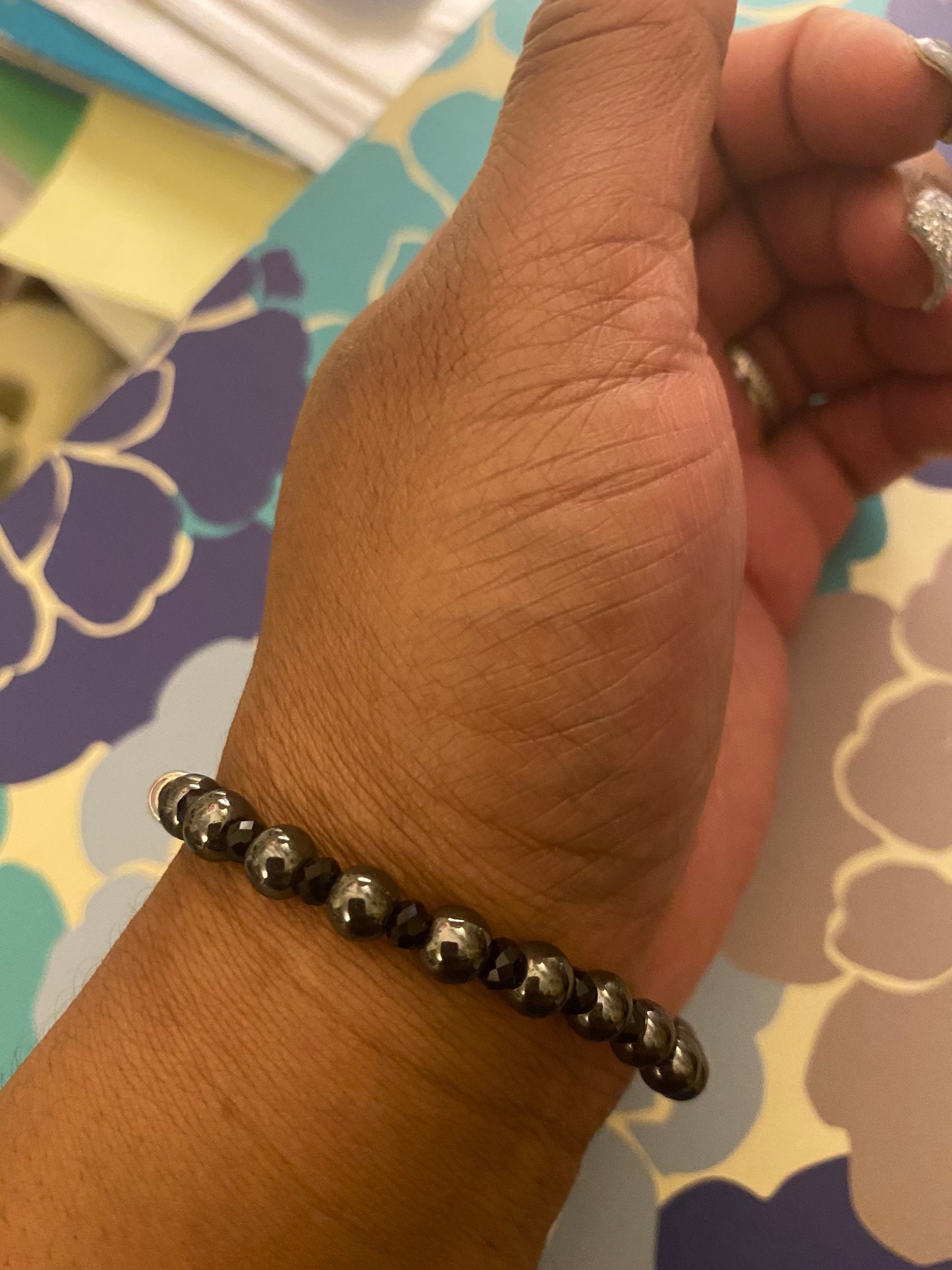 Hematite Bar Bracelet