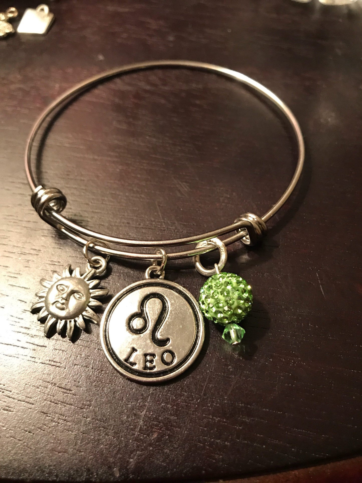 Zodiac Bangles with Birthstone Crystals