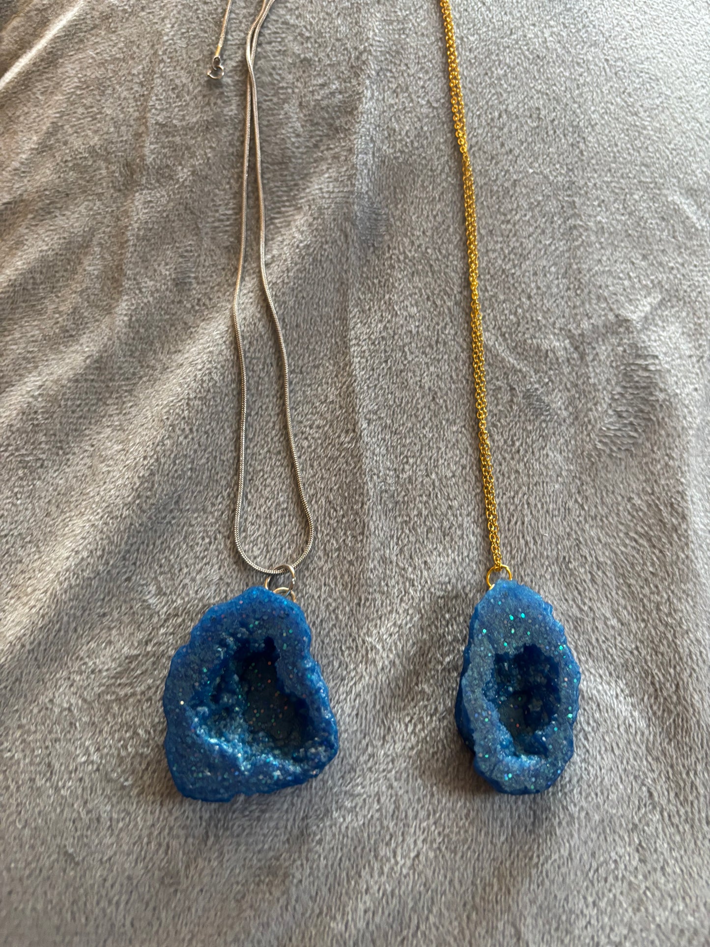 Druzy Resin Necklaces