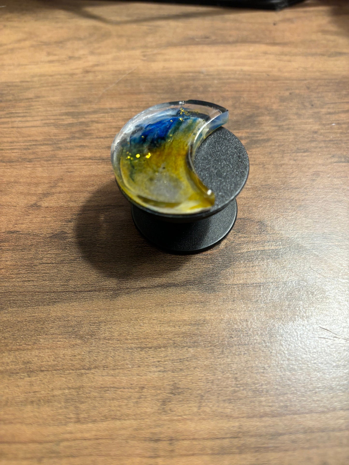 Crescent Moon Resin Phone Grippers
