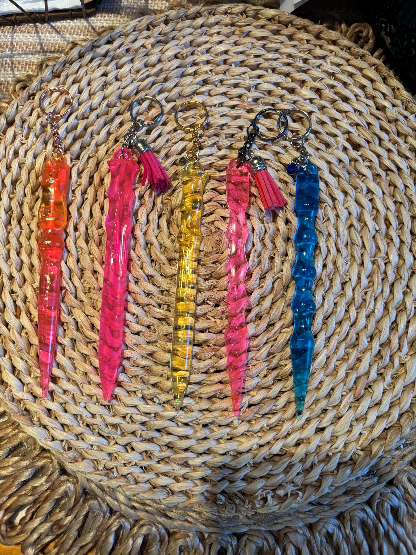 Bright Resin Keychains