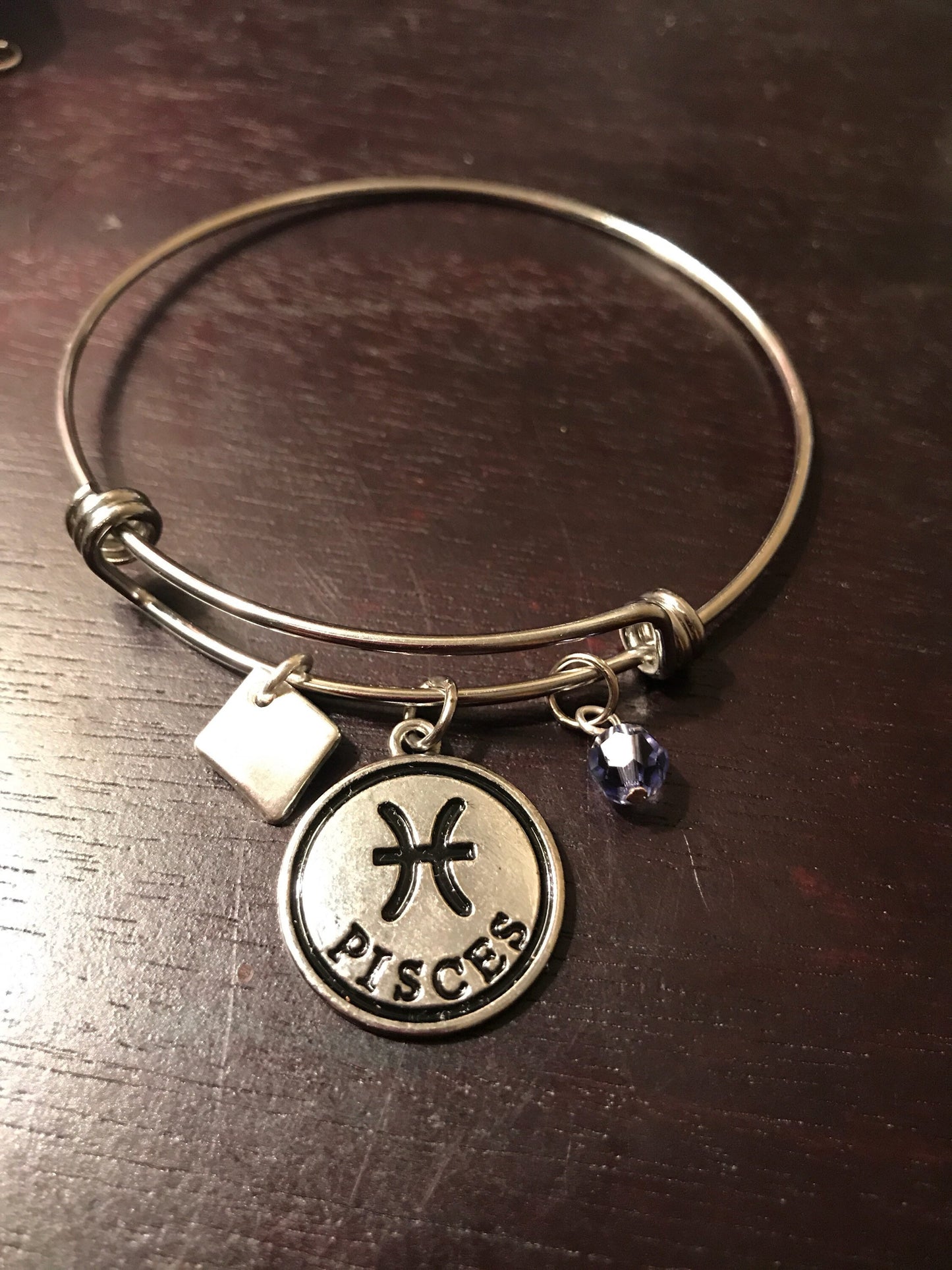 Zodiac Bangles with Birthstone Crystals