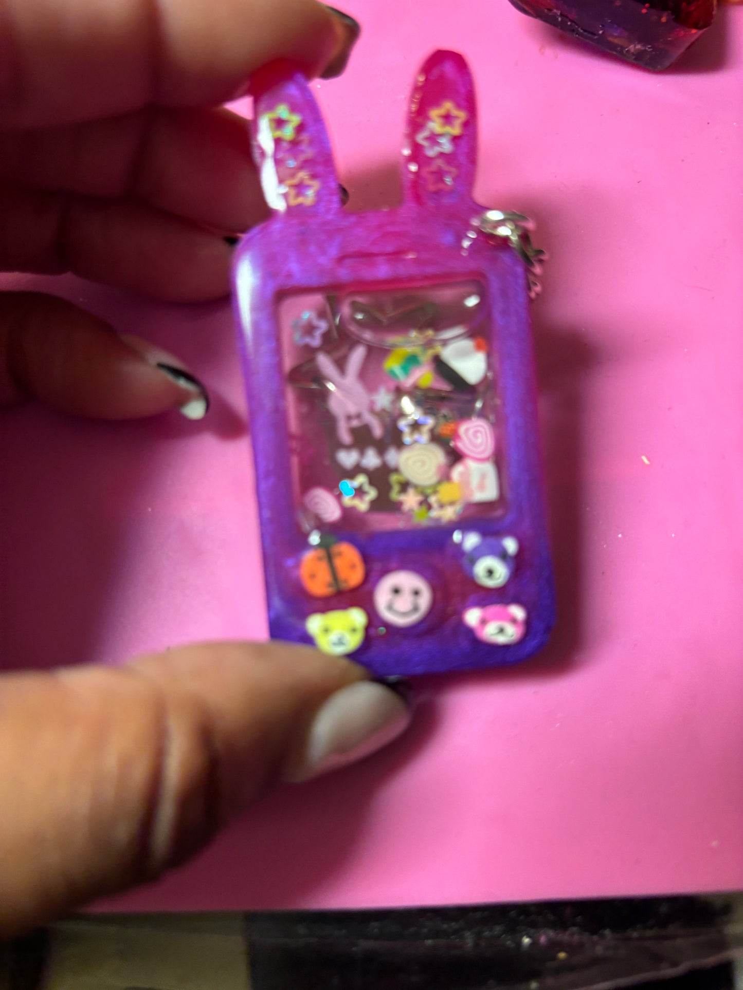 Shaker Resin Keychains