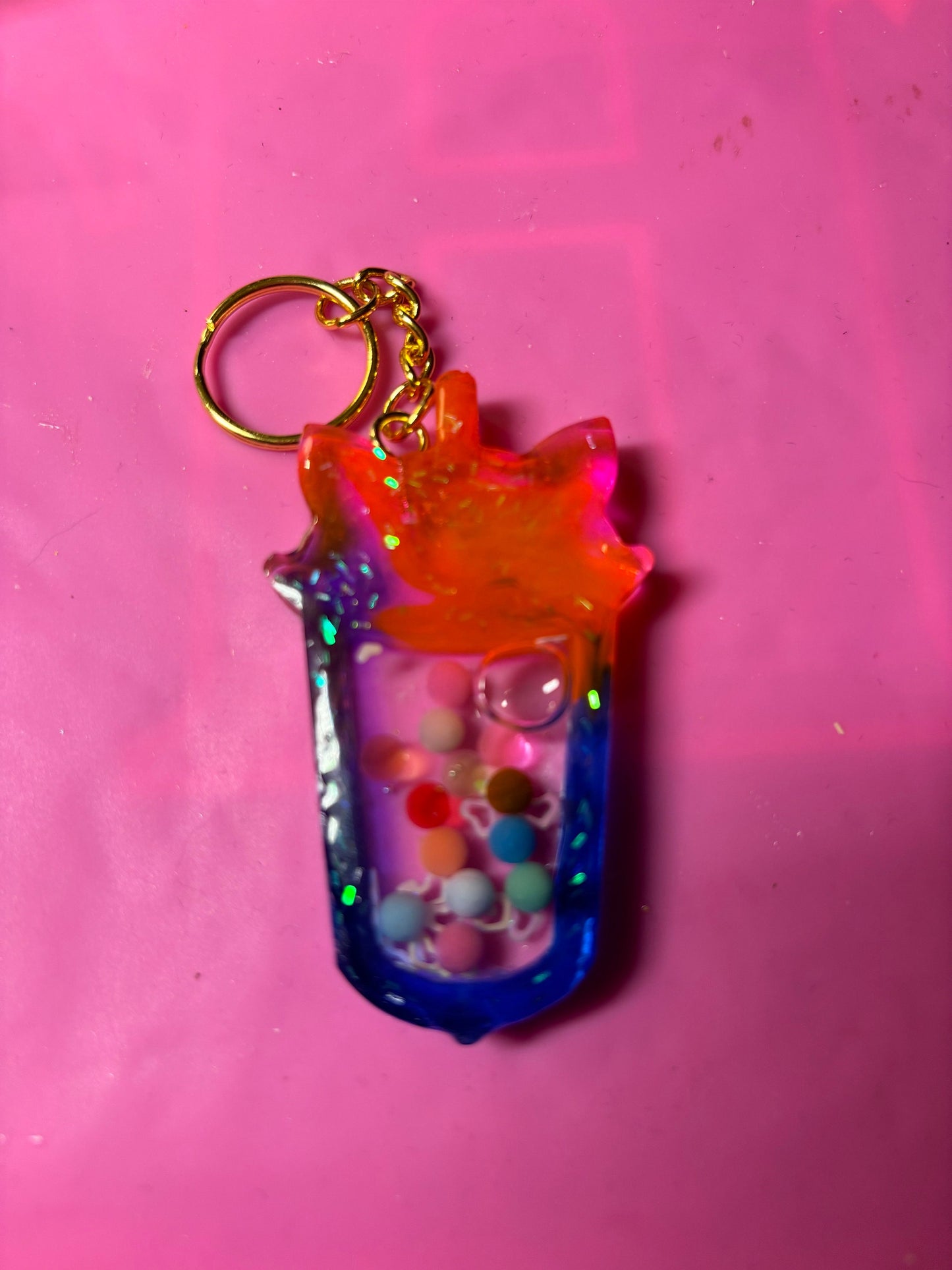 Shaker Resin Keychains