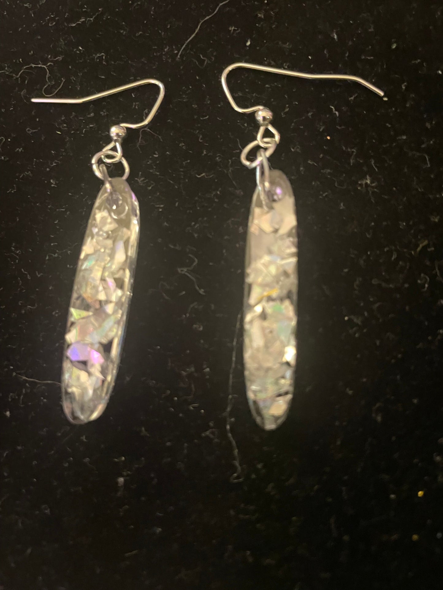 Glitter Daggers Resin Earrings