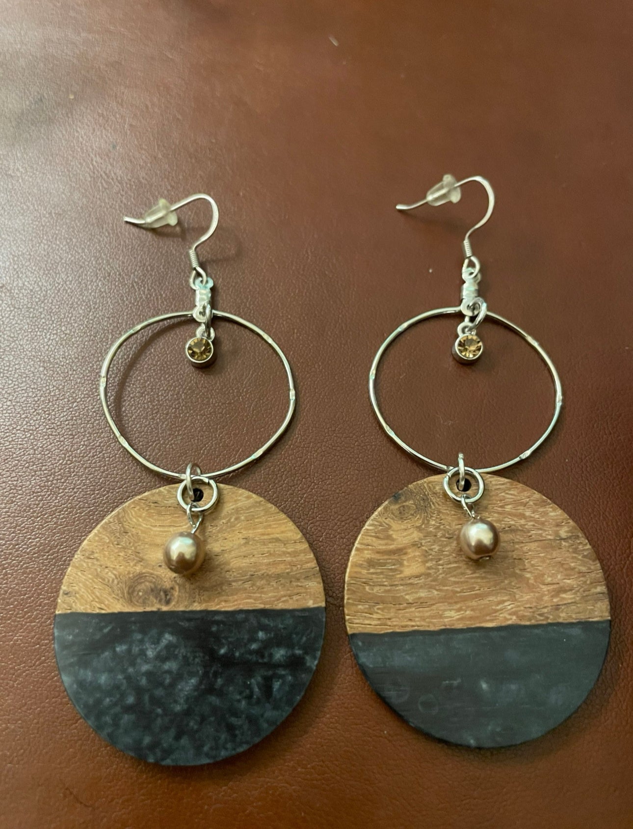 Wooden Dangle Earrings