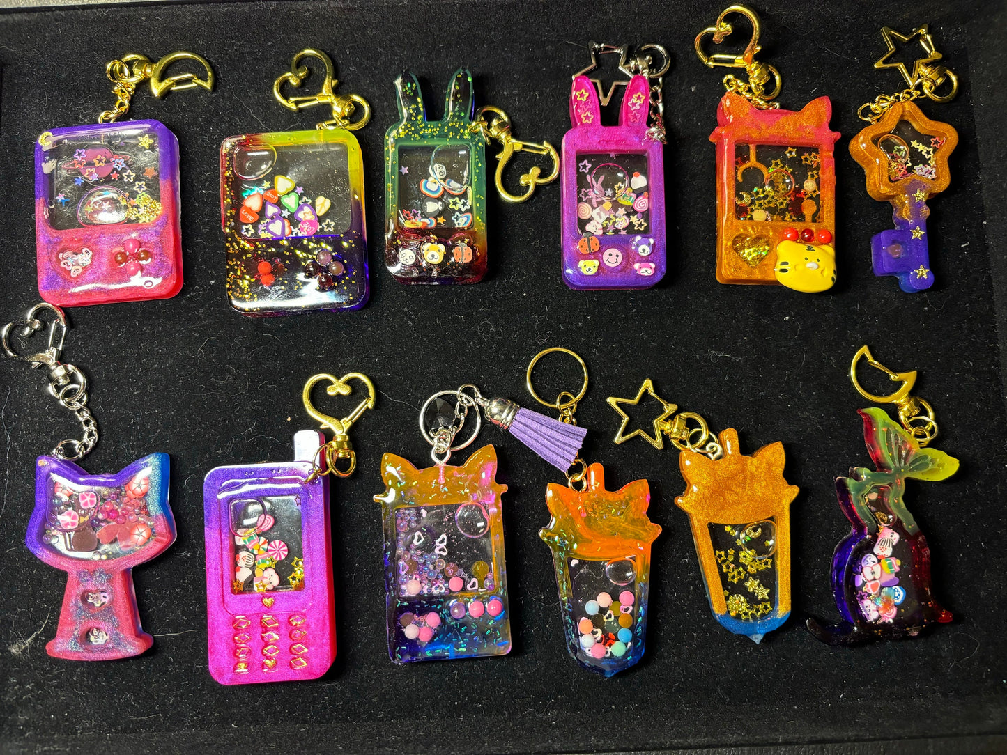Shaker Resin Keychains