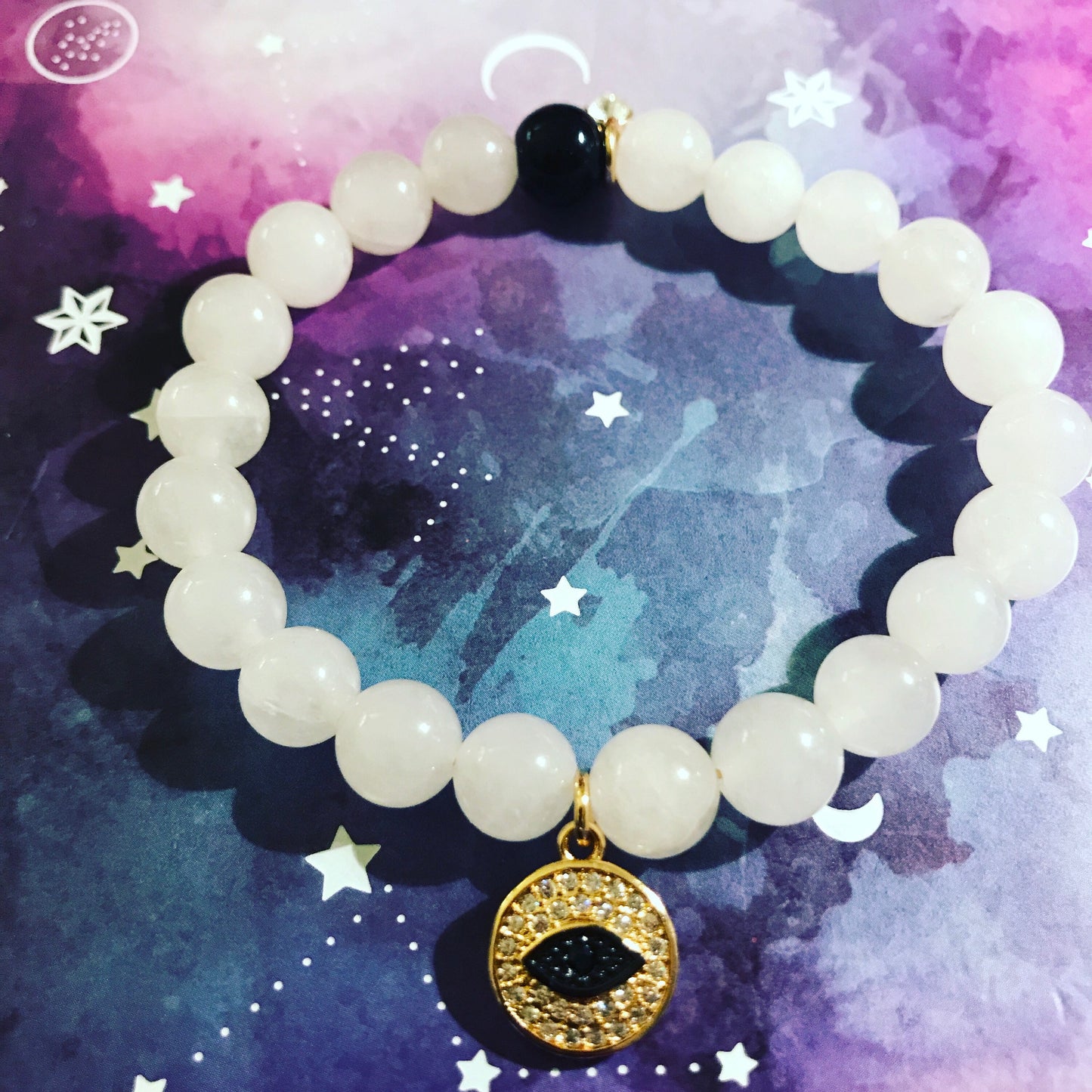 Evil Eye Agate Bracelet