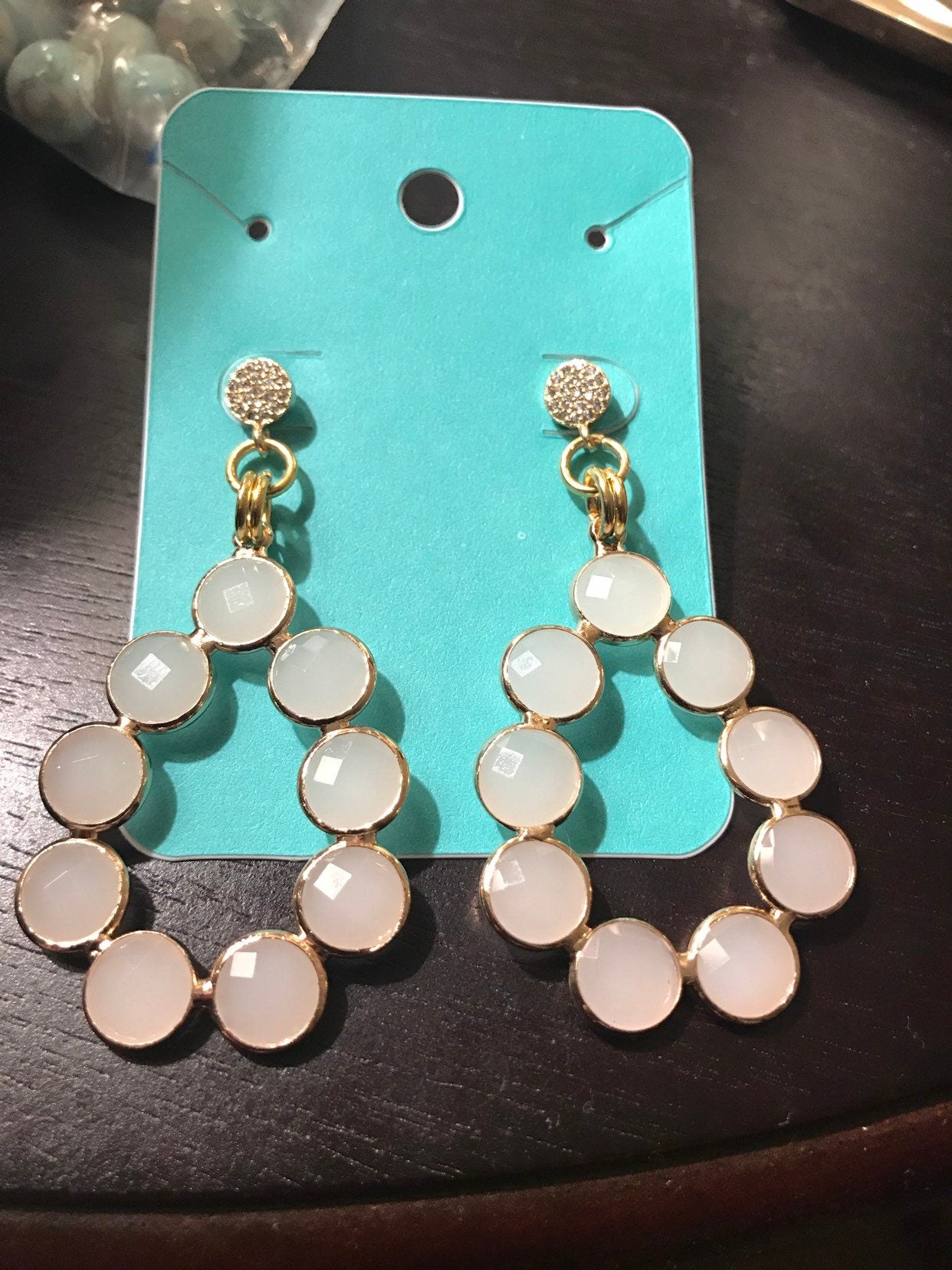 Tear Drop Hydro Quartz Earrings