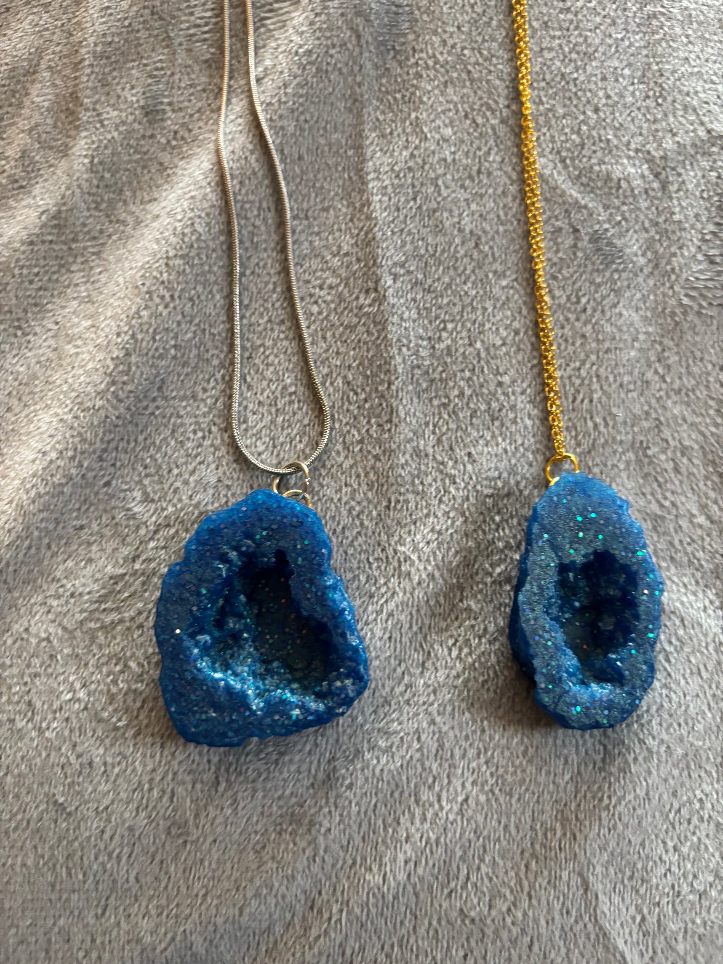 Druzy Resin Necklaces
