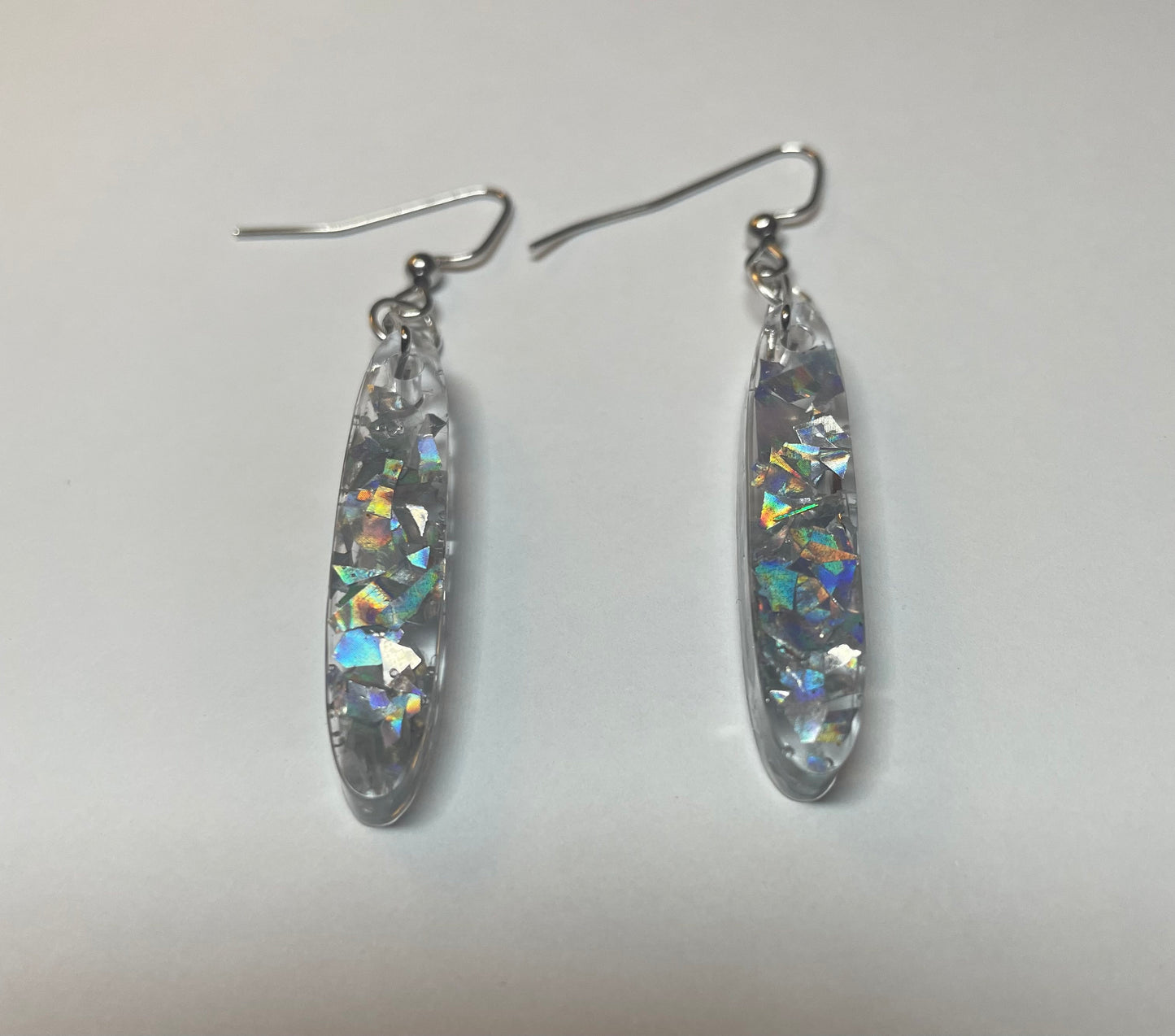 Glitter Daggers Resin Earrings