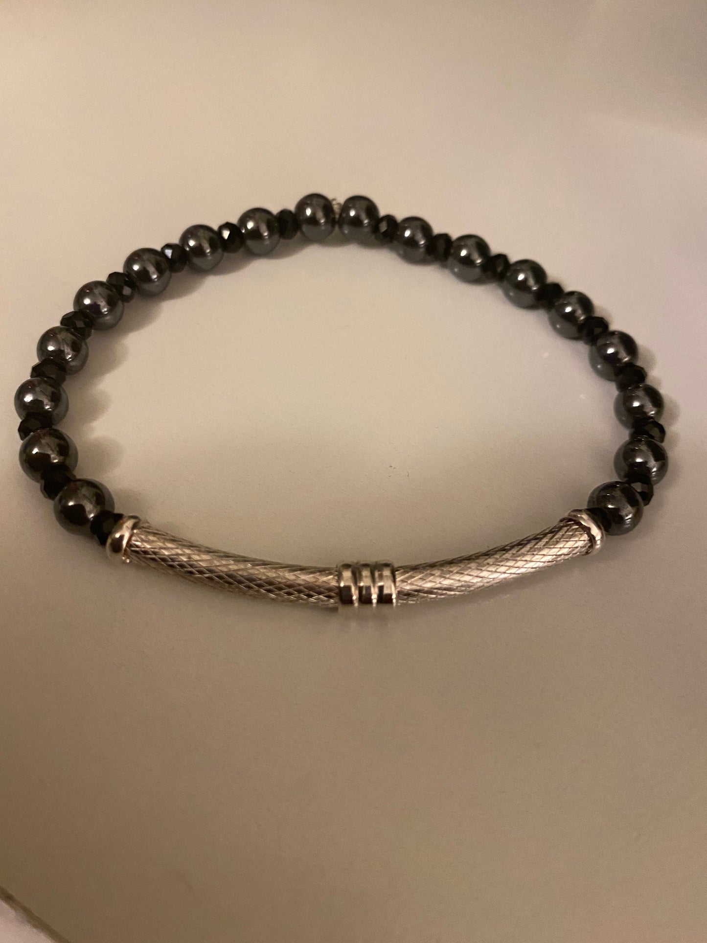 Hematite Bar Bracelet