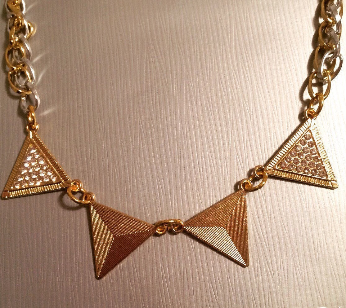 Geo Gold Necklace