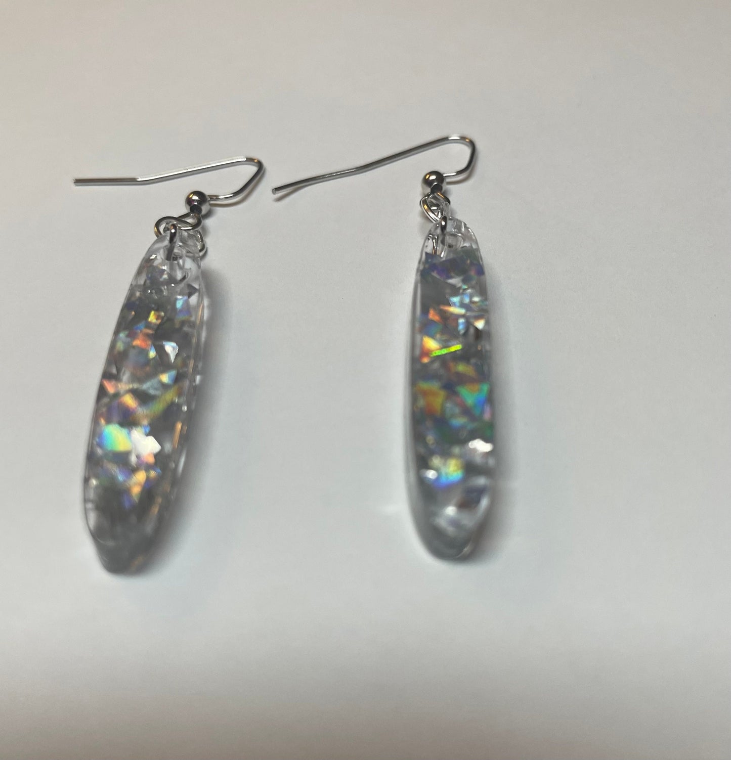 Glitter Daggers Resin Earrings