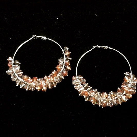 Autumn Sparkle Hoops