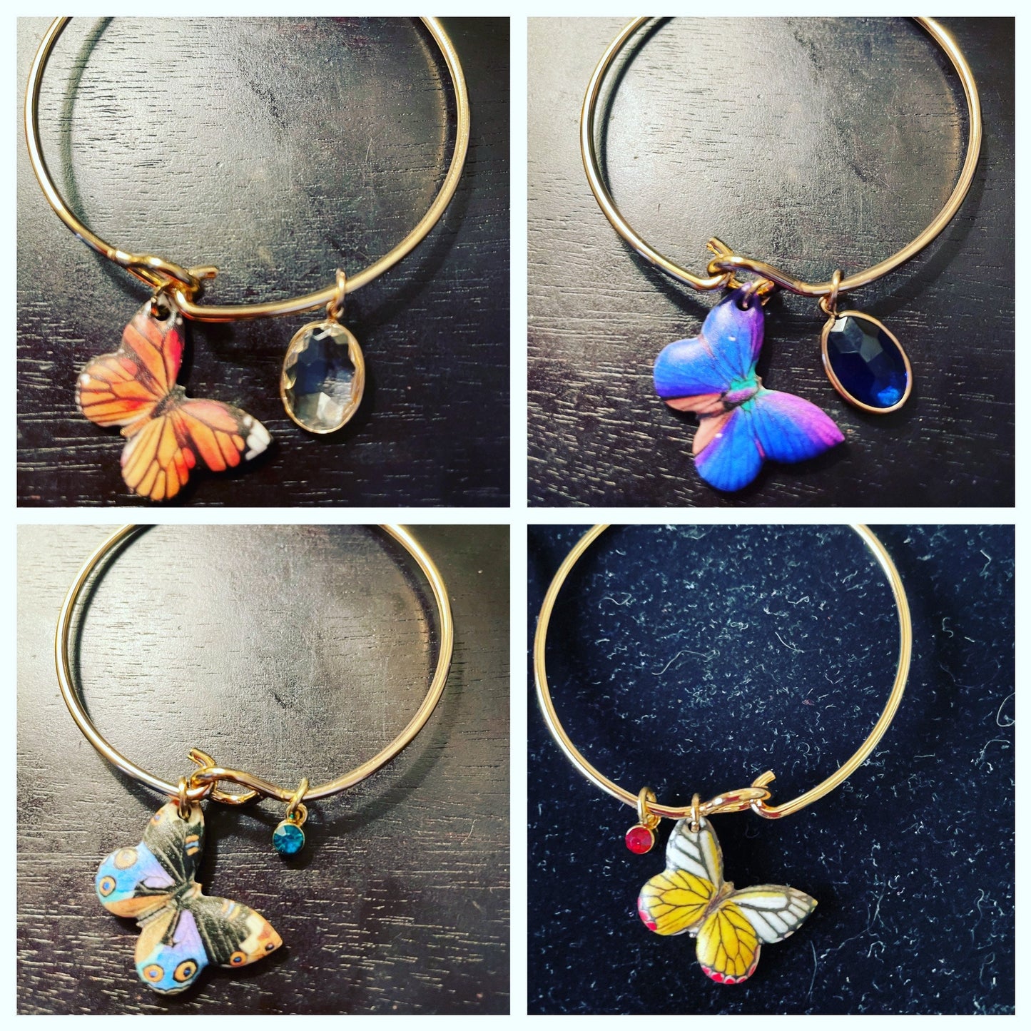Colorful Butterfly Bangles