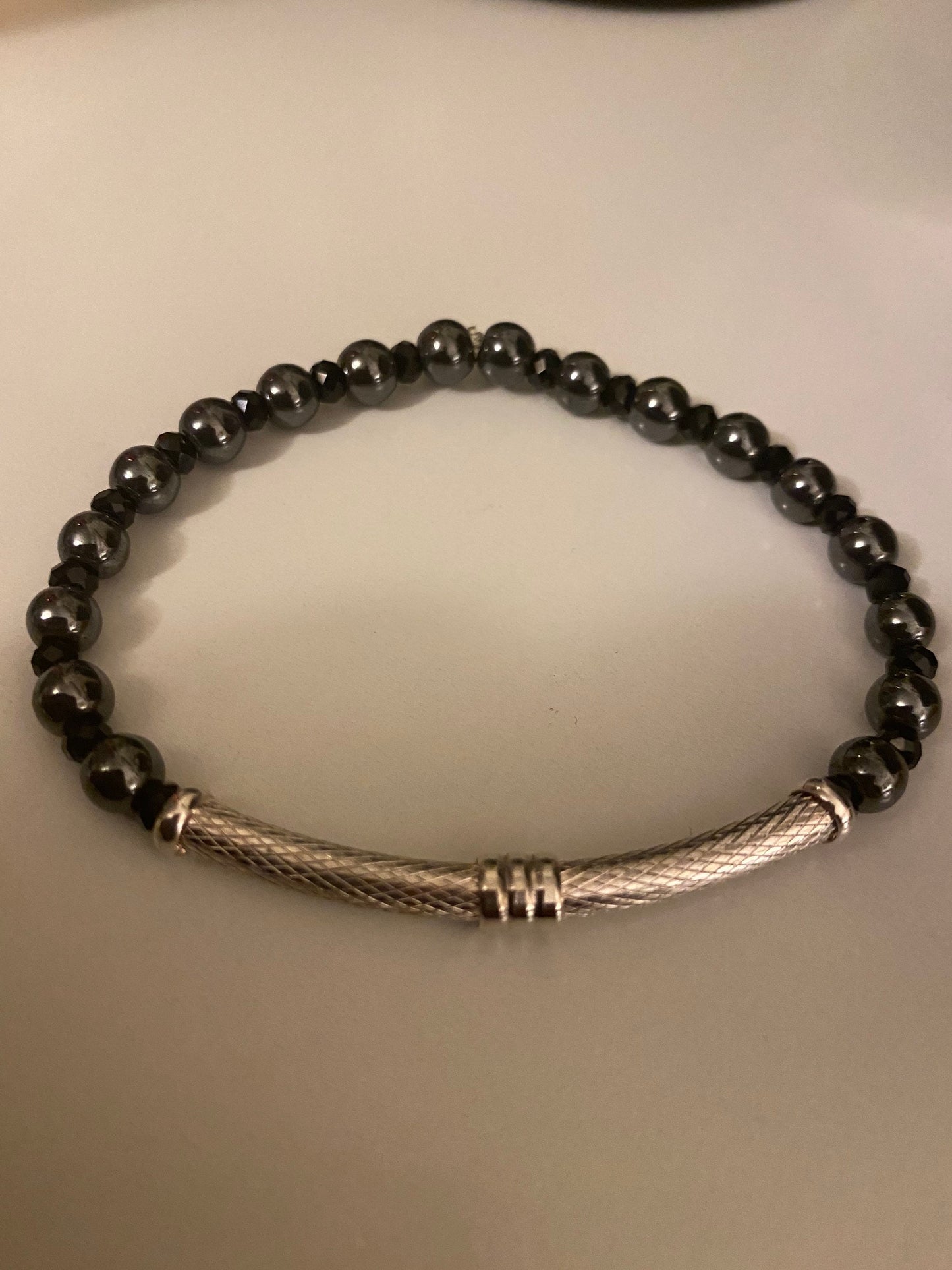 Hematite Bar Bracelet