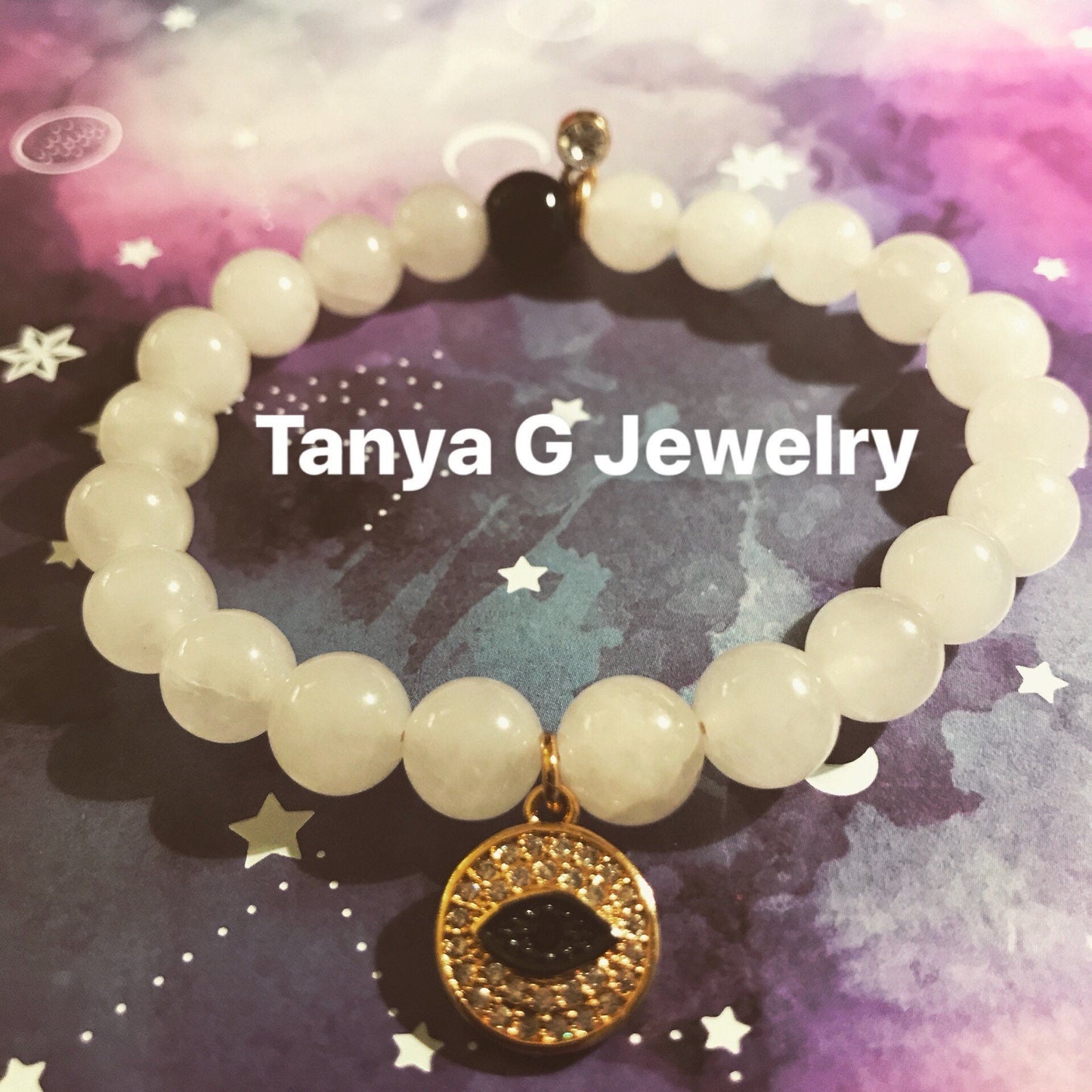 Evil Eye Agate Bracelet
