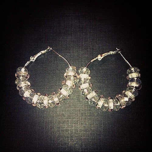 Pink Ice Mini Hoops