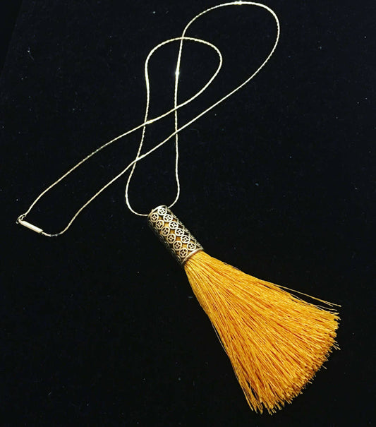 The Canary Tassel Necklace